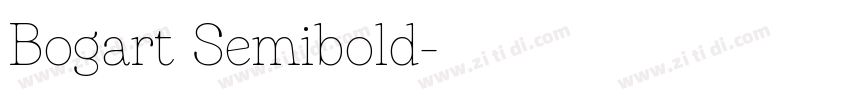 Bogart Semibold字体转换